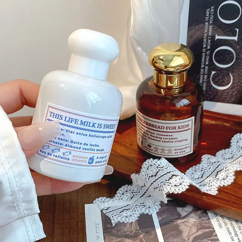 Sweet Dessert Women's Perfume Gingerbread Caramel Milky Gourmet Scent Eau De Toilette 50ml Long-lasting Fresh Woody Perfume Spra Badiee Stylez