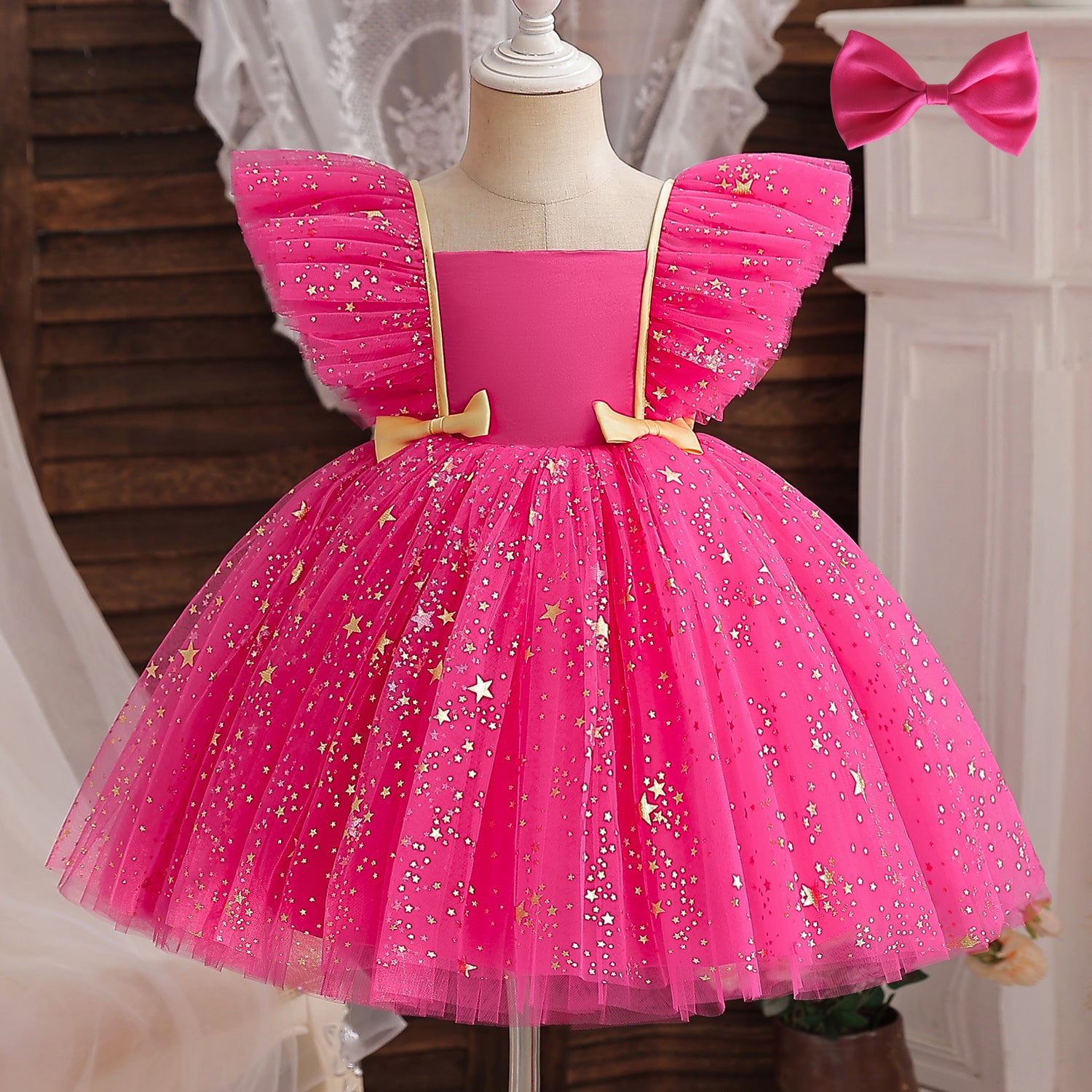 Fancy 12M Baby Sequins Tutu Gown Girl Sequin Bow 1st Birthday Princess Dress Flower Girl Costume for Wedding Party Summer Cloth