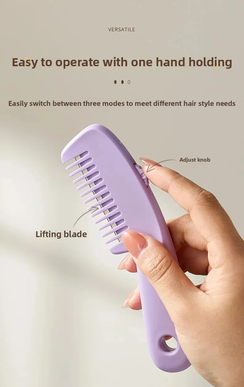 Portable Mini Hairdressing Comb Two-In-One Hair Cutting And Styling Professional Salon Comb for Black Hair And Wigs