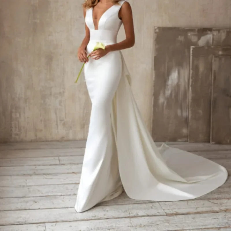 White Dress Party Women Long Night Dresses Pink High Waist Dance Wedding Prom Bridesmaid Maxi Y2k Dresses Summer Vestidos 2024