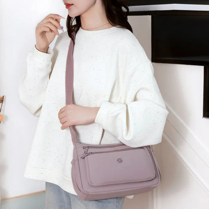 Just Hold A Lot Waterproof Nylon Shoulder Crossbody Bags for Women Messenger Travel Daily Use Bags Suitable for Mothers Shopping