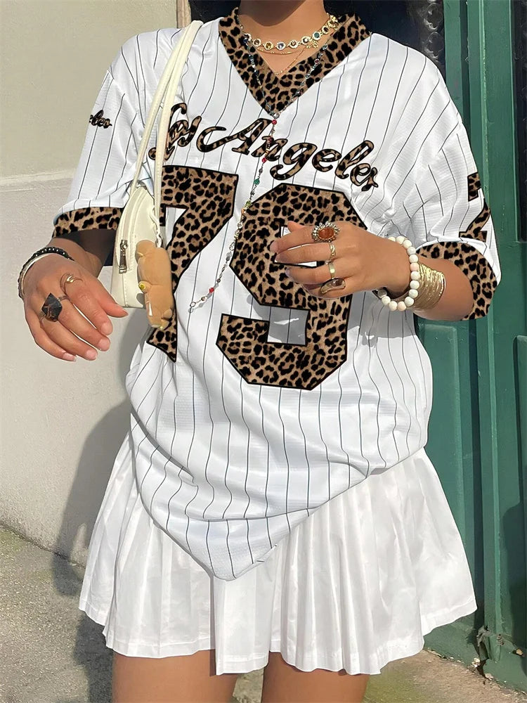 Los Angeles No.79 Football Jersey American Style Street Jersey V-neck Short Sleeve Summer Trend Oversized Casual Fashion Tshirt wjr327050