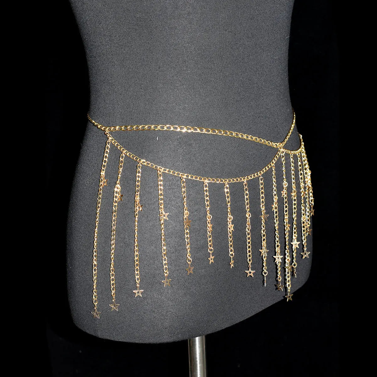 Festival Women's Metal Body Jewelry Sexy Fashion Belly Chain Tzitzit  Stars Waist Chain Birthday Party Daily Wear Accessories Badiee Stylez