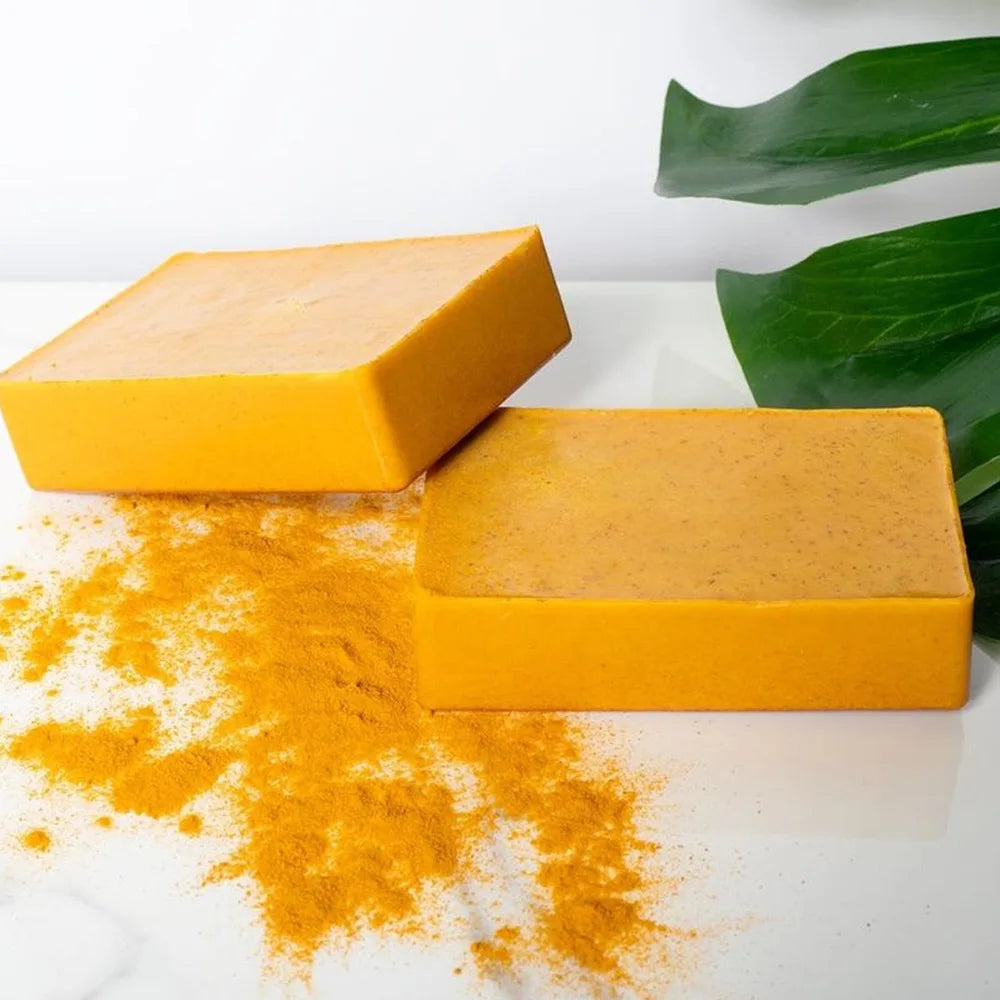 100g Turmeric Hand Made Soap, Lemon Kojic Acid Soap, Shower and Facial Soap Badiee Stylez
