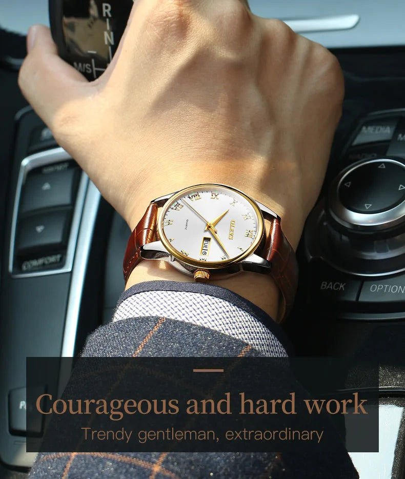 OLEVS Brand Belt Style Double Calendar Quartz Women's Watch 5582