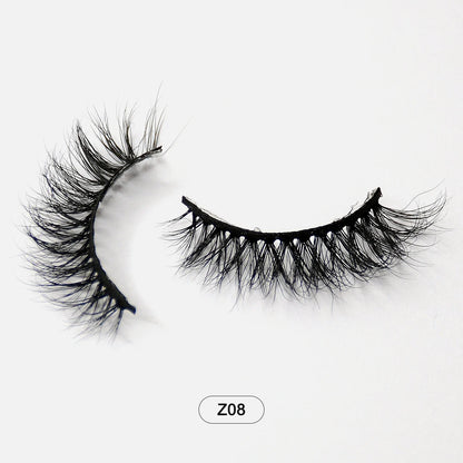 Dropshiping Makeup Mink Lashes Fluffy Soft Full Fake Eyelashes Natural False Eyelashes Wispy Lash Extension Z08 CHINA