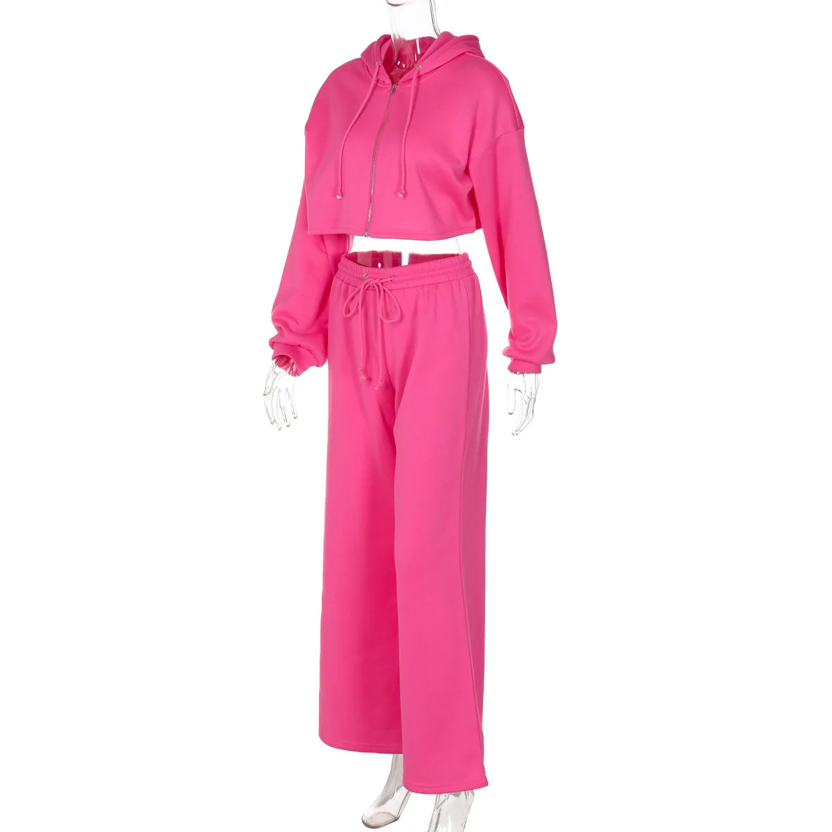 Leosoxs Women Casual Two Piece Pants Set Y2K Long Sleeve Mini Sweatshirt Cardigans Hoodies Tops+ Pant Tracksuits Fashion Winter