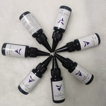 1PC 20gHair Extension Tools V-Light Technology Hair Extension Set Wig Hair Piece Real Hair Fast Grafting Tool Firm and Traceless