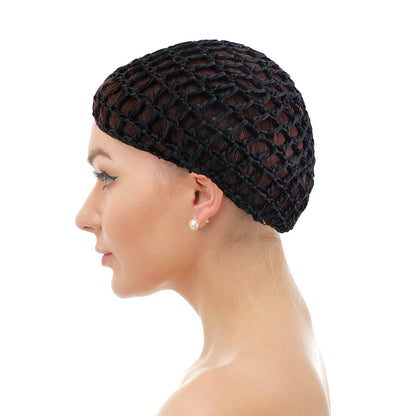 2/3PCS/LOT Hair Net Sleeping Cap Daily Use Breathable Mesh Crochet Hair Net Hair Care Cap Mesh Cap Dome Cap Turban Hat Badiee Stylez