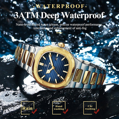 POEDAGAR Trendy Women's Watches Waterproof Luminous Date Ladies Wristwatch Stainless Steel Quartz Fashion Watch For Woman Reloj