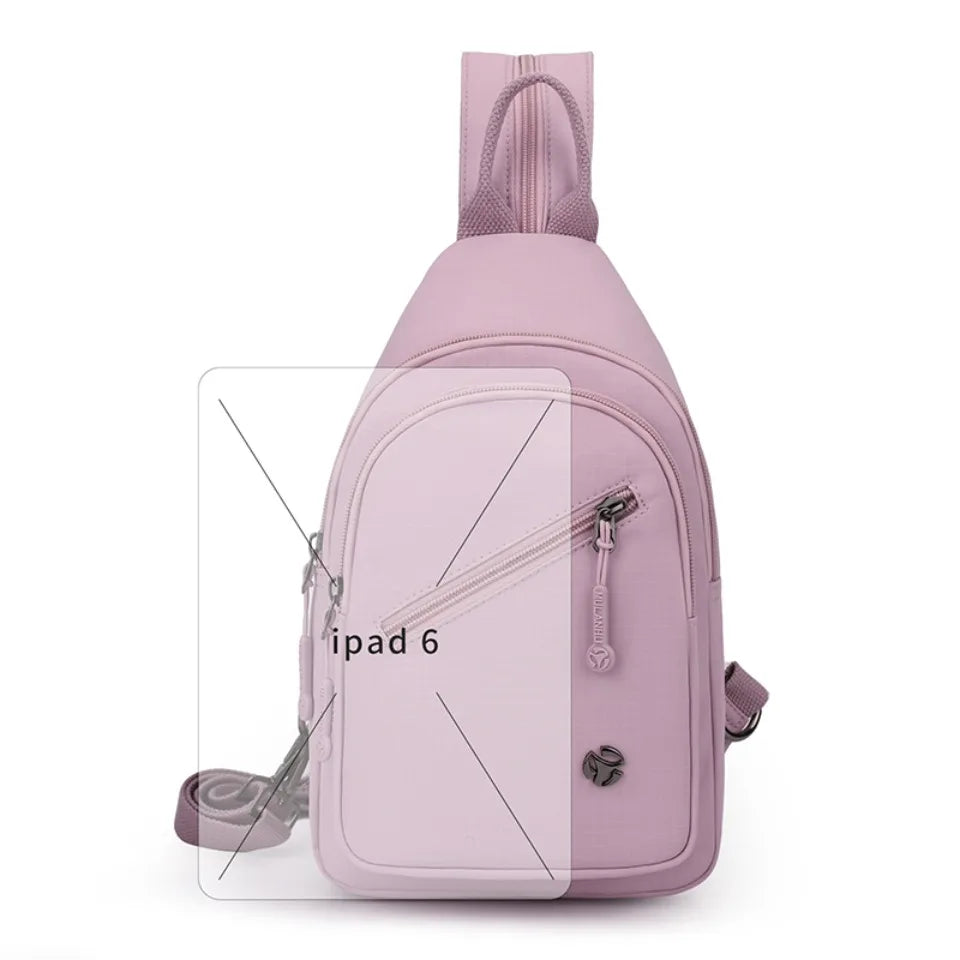 Waterproof Nylon Women Chest Shoulder Bags for Female Crossbody Sac Ladies Crossbody Bags Lightweight Girls Messenger Travel Bag