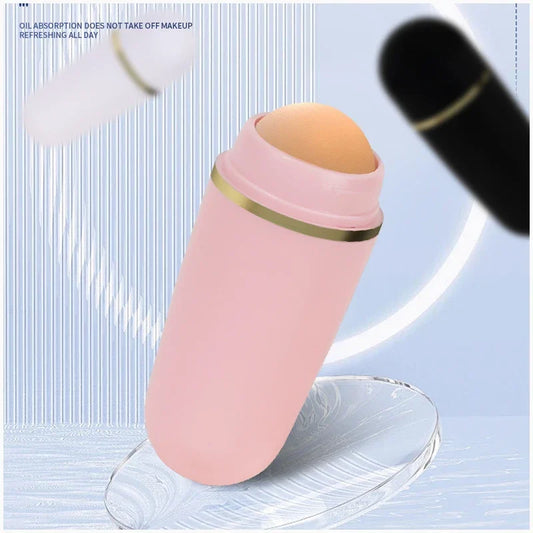 1PC Oil-absorbing Roller Volcanic Stone Facial Oil Removing Portable Skin Care Tool Beauty Stick Minimize Pores Beauty Tools