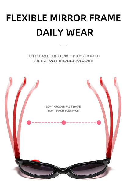 Disney Minnie Mouse Girls Sunglasses Figure Anime Kawaii UV Protection Summer Sunglasses Cute Funny Glasses Toys Birthday Gift