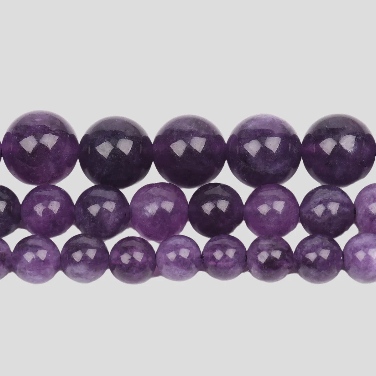 Natural Amethyst Stone Beads 6/8/10mm Round Shape Crystal Loose Spacer Beads For Jewelry Making Diy Bracelet Necklace 15inch