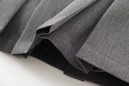 Women Pleats Short Skirts 2024 New Fashion Women Shorts Skirt Woman Mid-Waist Mini Skirts Casual Summer Skort