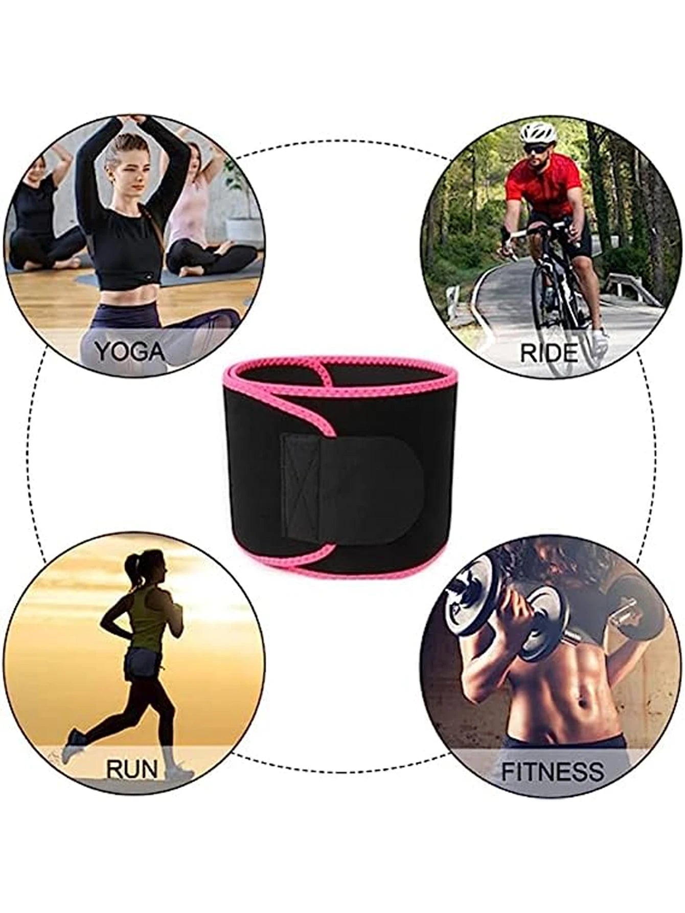 Sports Sweatband Belt Shaping, Running, Fat Burning, Yoga, Waist Protection, Burst Sweatband, Fitness Belt, Sweatband