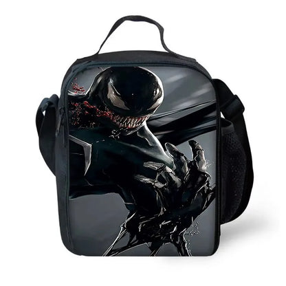 Marvels V-venoms Child School Backpack with Lunch Bags ,Pencil Bags ,School Bags for Boys Girls Best Gift XHOO1-KB-102-A4