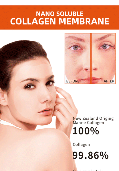 Nano Hydrolyzed Collagen Protein Film Mask Face Serum Spray Set Wrinkle Repair Soluble Face Filler Brightening Skin Care Set