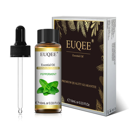 EUQEE 10ml Natural Plant Essential Oil with Dropper For Diffuser Humidifier Lavender Jasmine Eucalyptus Vanilla Essential Oils - Badiee Stylez