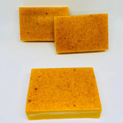 100g Turmeric Hand Made Soap, Lemon Kojic Acid Soap, Shower and Facial Soap Badiee Stylez