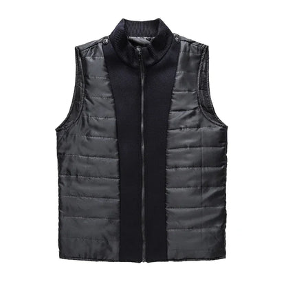 Slim Adjustable Vest Parkas Men Fashion Autumn Clothing Windproof Woolen Male Business Coat Men Brand Winter Warm Jacket Parkas