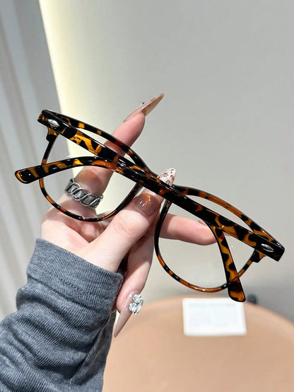 1PC/2PCS Fashion Pentos Plastic Frame Anti-Blue Light Clear Glasses For Daily Office Reading Life Eye Protection Accessories. Badiee Stylez