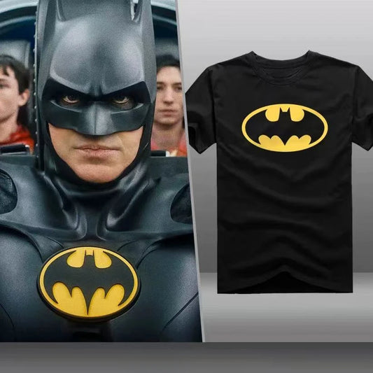 Movie T-shirt] classic Batman Keaton Edition Master 2024 BATMAN custom cotton short sleeve summer men new Casual loose