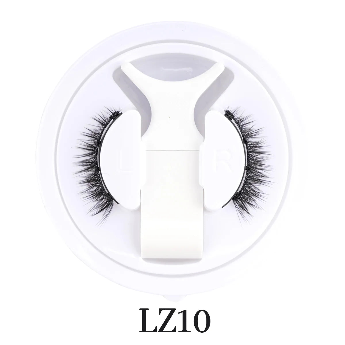 Hot Magnetic Eyelashes Set 1 Pair Reusable No Glue Needed False Eyelashes with Magnetic Tweezers Curly Faux Lashes Makeup Tool 1Pair LZ10