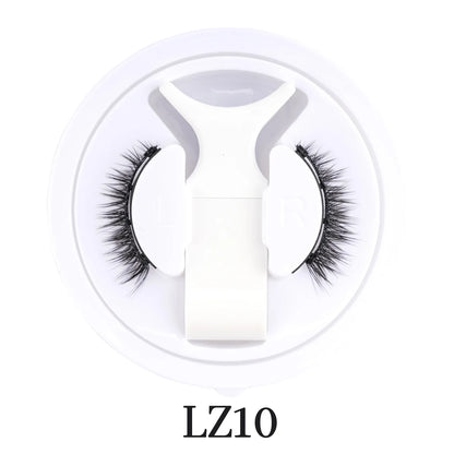 Hot Magnetic Eyelashes Set 1 Pair Reusable No Glue Needed False Eyelashes with Magnetic Tweezers Curly Faux Lashes Makeup Tool 1Pair LZ10