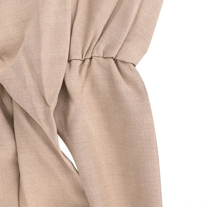 Summer Women's Jumpsuits New Streetwear Fashion Lace-up Casual Slim Folds Rompers Solid Sexy Hollow Out O-Neck Female Clothing Badiee Stylez