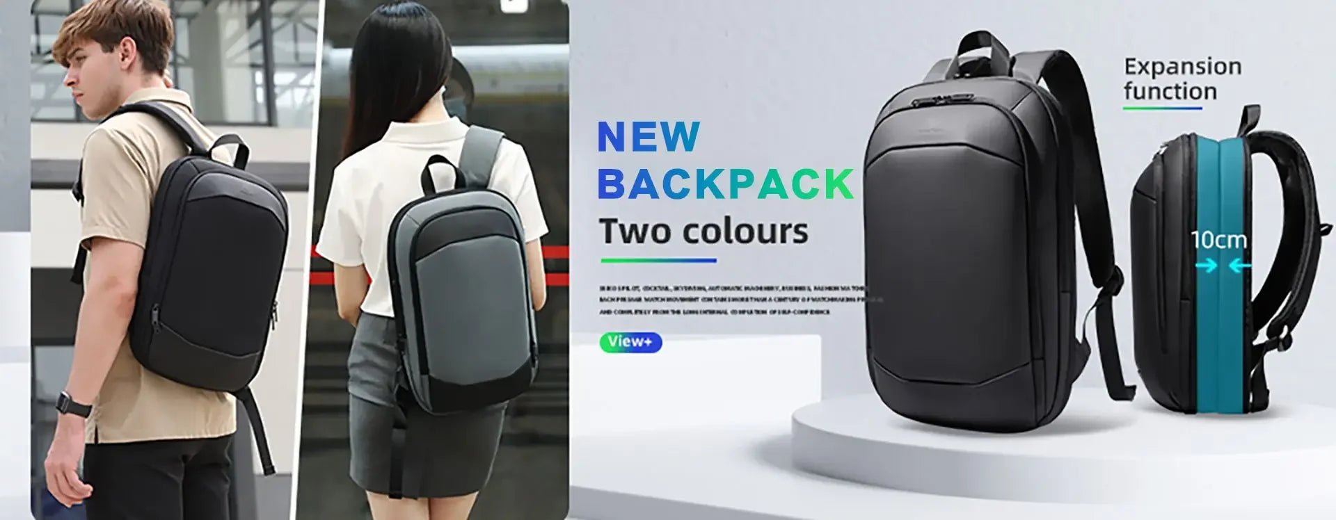 Hk Slim Laptop Backpack Men 14 Inch Office Work Women Backpack Thin Business Bag Unisex Black Ultralight Small Backpack School