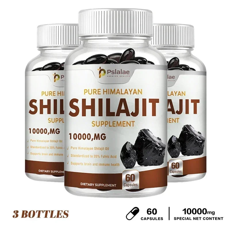 Shilajit Capsules - for Energy, Enhance Men Performance, Muscle Strength, EnduranceSupplement 60 Capsule-3bottles