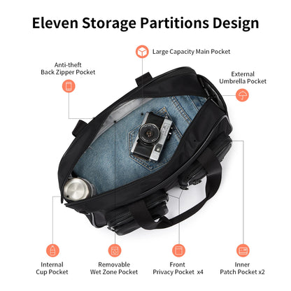 AJI Women Travel Bag Nylon Handheld Travel Bag Carry On Luggage Bag Large Capacity Weekender Gym Sport Holdall Overnight Bag