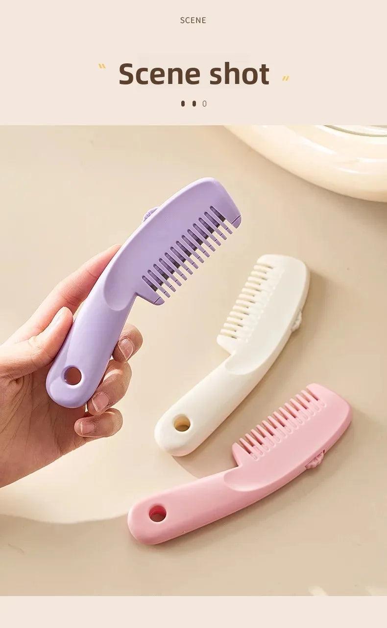 Portable Mini Hairdressing Comb Two-In-One Hair Cutting And Styling Professional Salon Comb for Black Hair And Wigs
