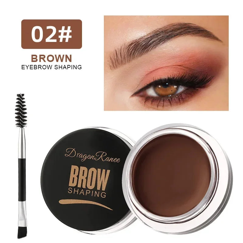 Matte Brown Black Wild Eyebrow Cream 3D Natural Tint Eyebrow Enhancers Gel Wax Waterproof Lasting Eye Makeup Cosmetic Tools 02