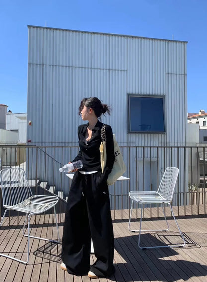 Tonngirls Korean Style Knit T Shirt Women Long Sleeve Skinny Streetwear Pullovers Fake Two Pieces Tops Fashion Autumn Winter Top