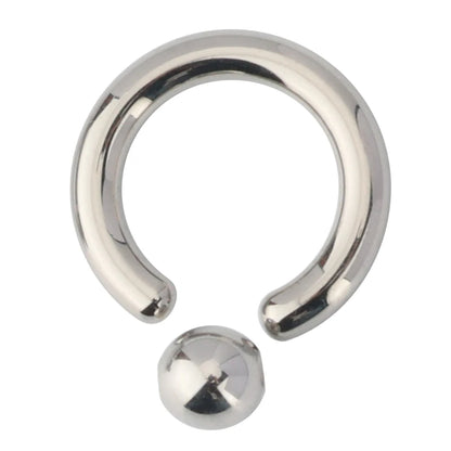 ASTM F136 Titanium Captive Bead Rings PIERC Nose Ring large size Earring 12G 2mm 3mm BCR Hoop Rings punk Piercing Body Jewelry