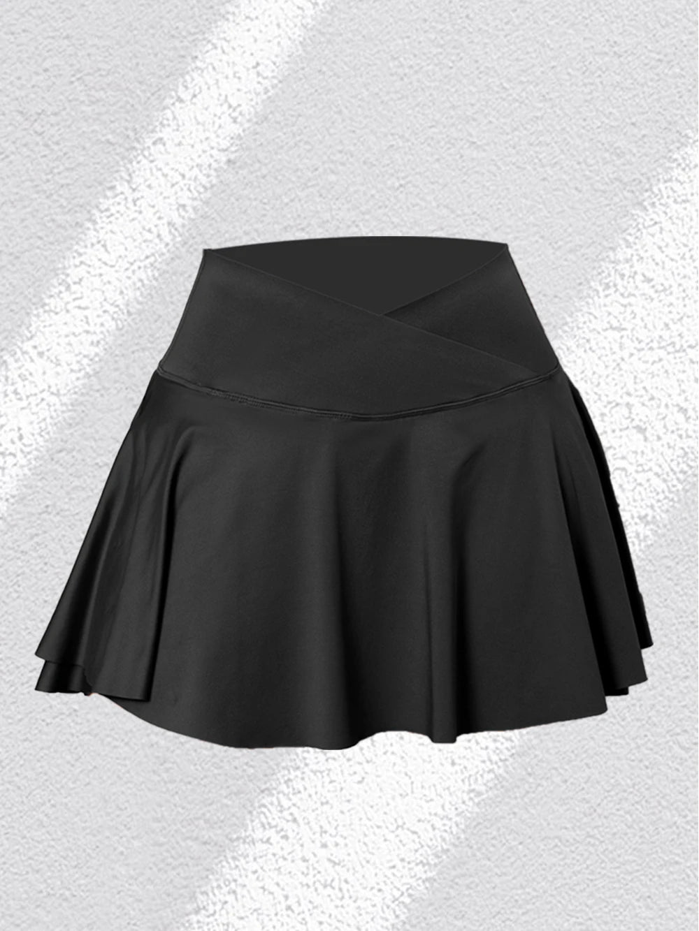 3Pack Dopamine Pockets Tennis Skirts for Women Fitness Skinny Pleated Skirt Outdoors Corset Pockets Shorts High V Waist Black1PCS
