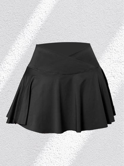 3Pack Dopamine Pockets Tennis Skirts for Women Fitness Skinny Pleated Skirt Outdoors Corset Pockets Shorts High V Waist Black1PCS
