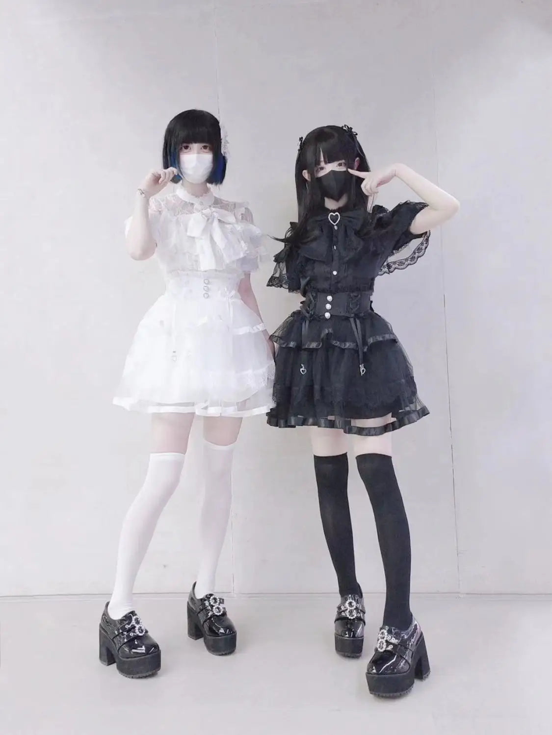 Japanese Kawaii Lolita Lace Patchwork Blouses Summer Women Harajuku Single Breasted Sweet Shirts Summer Girly JK Bow Tops Blusas Badiee Stylez