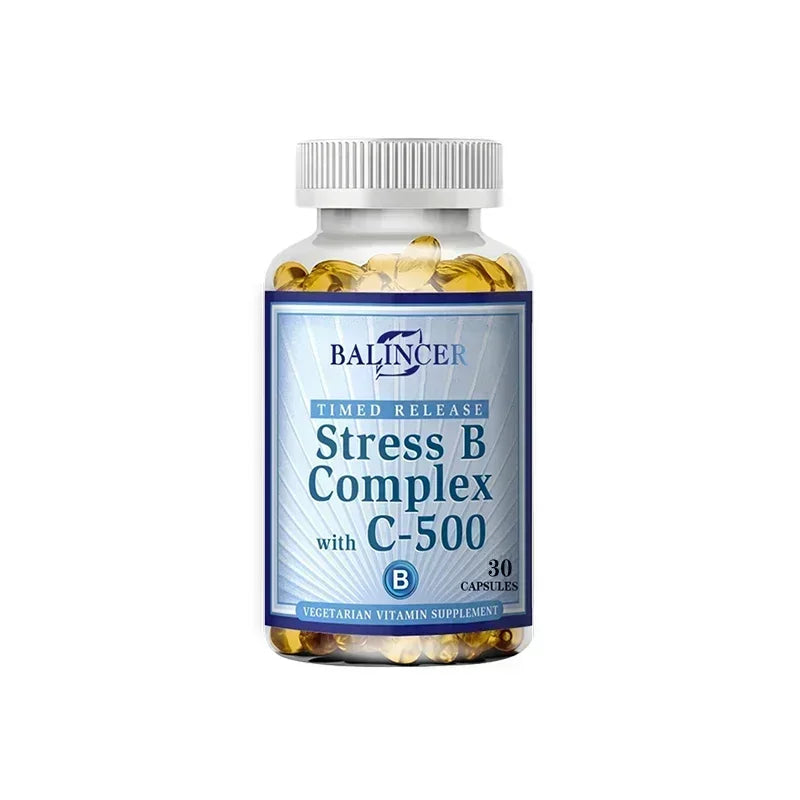 Vitamin B Complex - Supports Energy, Nervous System Health, Boosts Immunity, Antioxidant Supplement-120 Capsules 30 count-1 bottle