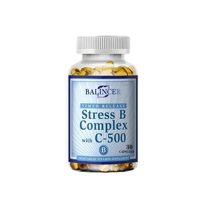 Vitamin B Complex - Supports Energy, Nervous System Health, Boosts Immunity, Antioxidant Supplement-120 Capsules 30 count-1 bottle