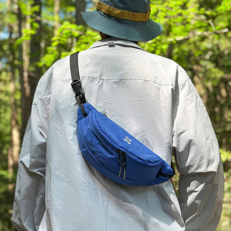 Casual Waterproof Chest Bags Large Capacity Crossbody Bags Korean Fashion Waist Bag Fanny Pack for Women Men's Travel Bag Banana