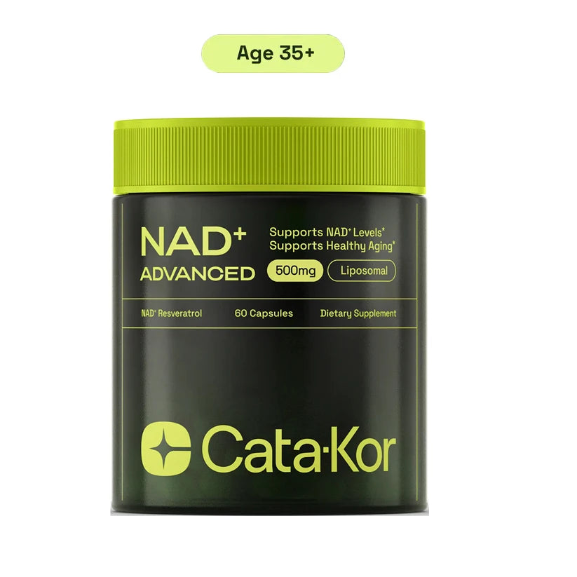 NAD+ ADVANCED 500mg - Food Supplement - NAD Supplement with Resveratrol Support Skin Health and Overall Energy - 60 Capsules ADVANCED-1