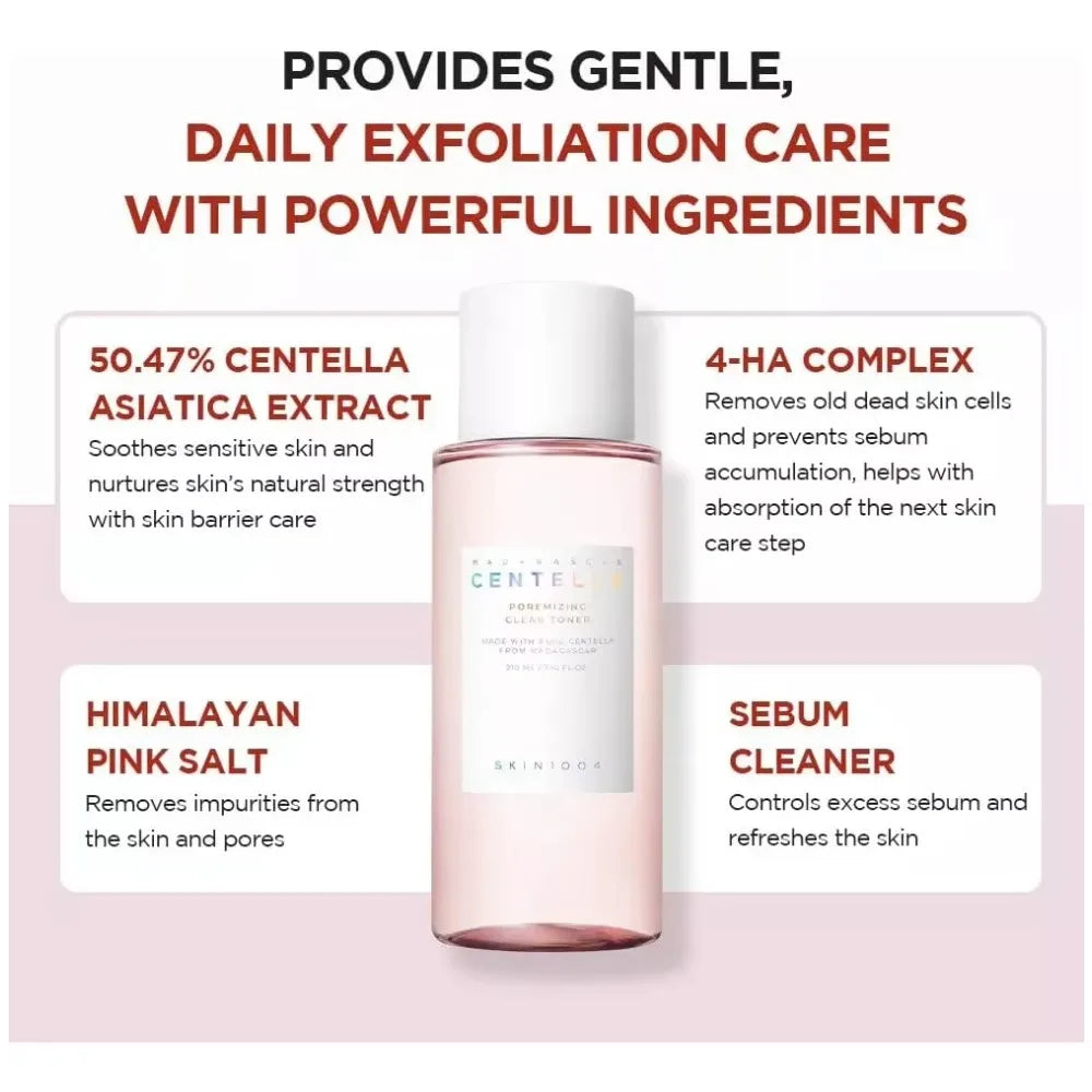 Skin1004 Centella Asiatica Skin Care Korean Set Moisturizing Toner Essence Sunscreen Cleanser Makeup Remover Oil Essence