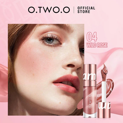 O.TWO.O Liquid Blush Face Blusher Moisturizing Long Lasting Natural Silky Weightless Matte High Pigment Matte Blush Face Makeup 03 Coral Peach CHINA