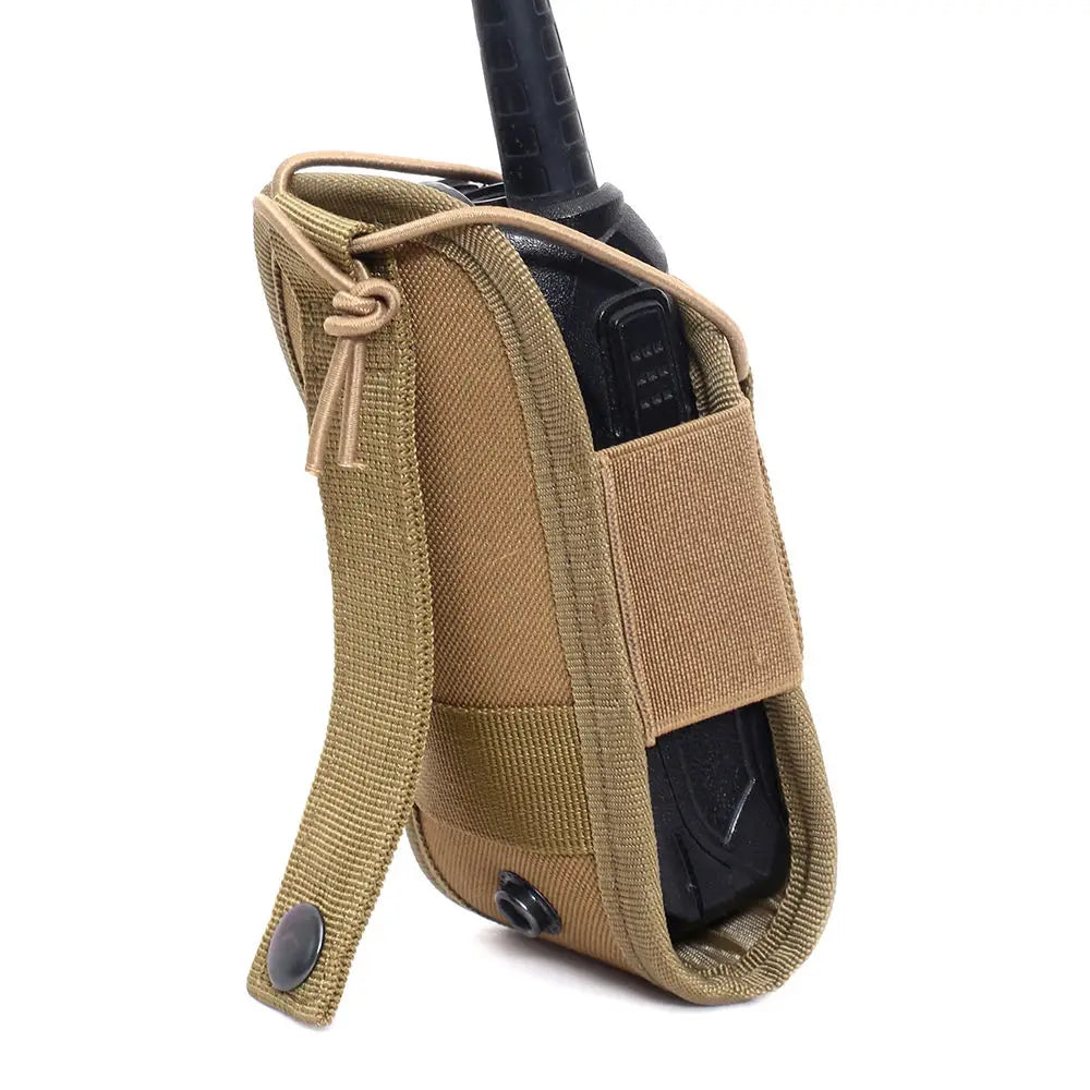 1pc Tactical Radio Walkie Talkie Pouch Magazine Waist Bag Holder Pack Airsoft Hunting Camping Interphone Holster Bag