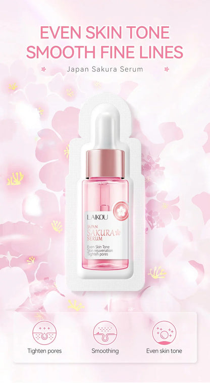 Sakura Whitening Face Serum Fade Fine Lines Anti Aging Tighten Pores Improve Melanin Pigment Dull Moisturizer Brighten Skin Care