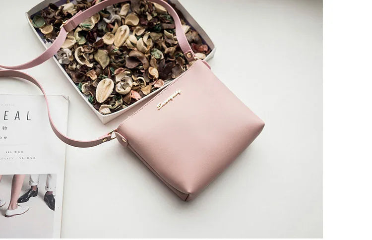 Fashion Solid Color Shoulder Bag Women Crossbody Bags Women PU Leather Woven Bag Mobile Phone Purse Mini Handbags hand bag