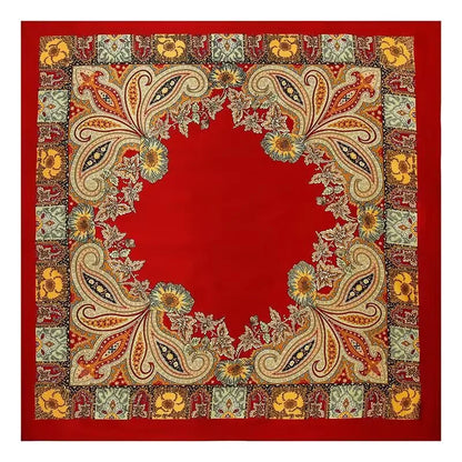 Head Scarf Women Pirate Costume Accessories Silk Red Bandana for Hair Wrapping Soft Neckerchief Silk Foulard Satin